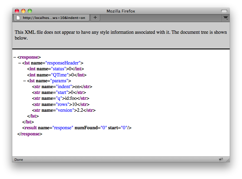 SOLR XML